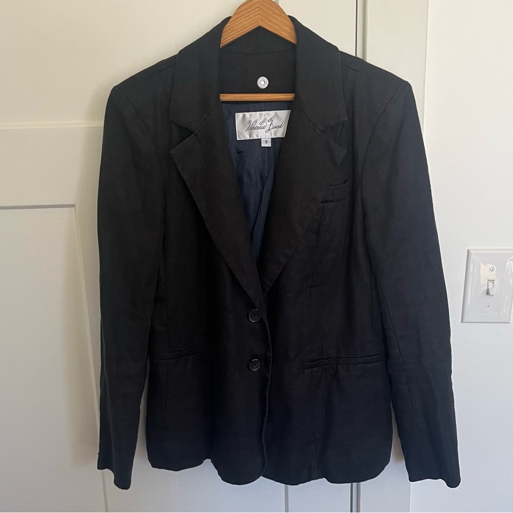 Veronica Beard Linen Dickey Blazer